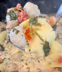 Easy Meatball and Ravioli Soup