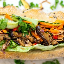 Vegetarian Banh Mi With Lemongrass Eggplant