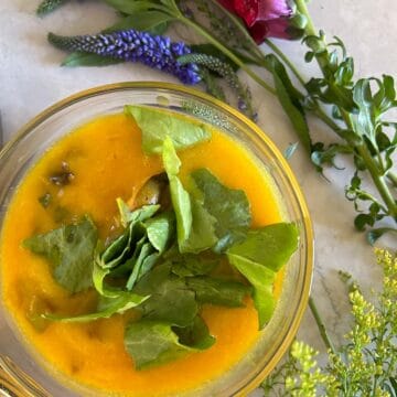 Butternut Squash, Shroom & Greens Soup