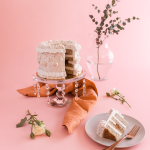 London Fog Cake with Salted Caramel Filling