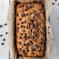 Healthier Chocolate Chip Banana Bread Recipe