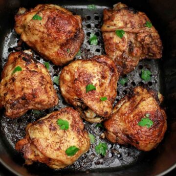 Air Fryer Chicken Thighs (Marinated chicken thighs in air fryer)