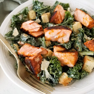 Blackened Salmon Caesar Salad
