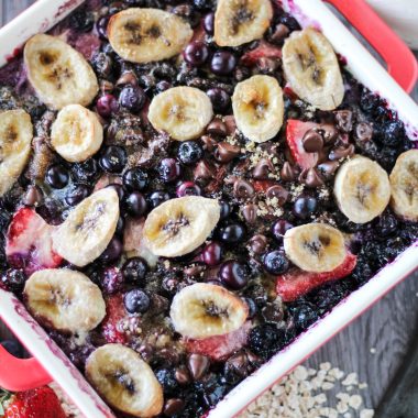 Banana Berry Breakfast Bake