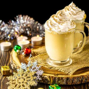Homemade Eggnog Latte (Hot or Iced)