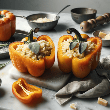 Pumpkin Sage Risotto Stuffed Peppers Recipe: A Cozy Autumnal Delight