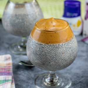 Keto Dalgona Coffee Chia Seed Pudding