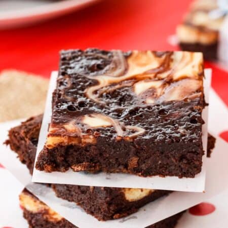 Flourless Nutella Cheesecake Swirl Brownies