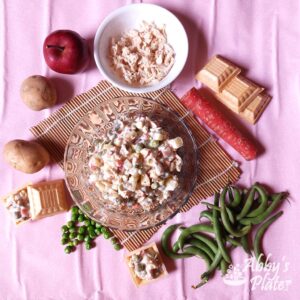 Canapes with Russian Salad