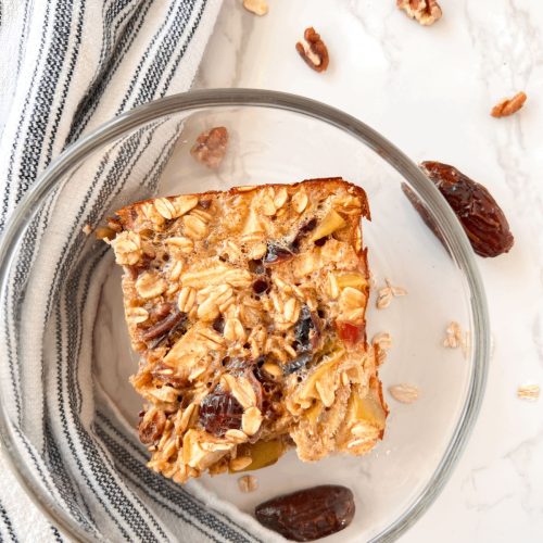 Easy Apple Cranberry Baked Oatmeal