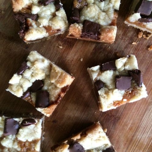 Salted Caramel Chocolate Chunk Bars