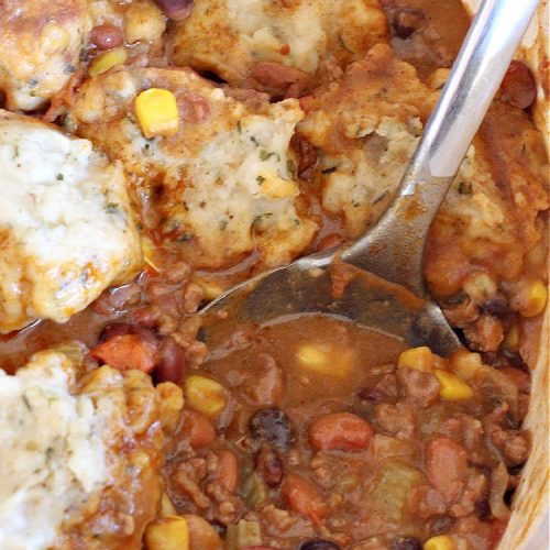 Spicy Bean Chili with Herb Dumplings