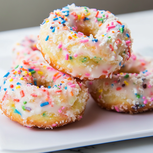 Funfetti Birthday Cake Donuts