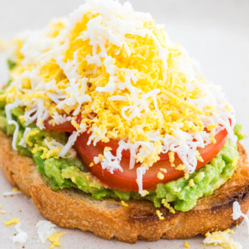 Grated Egg Avocado Toast