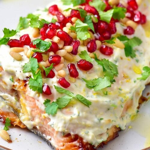 Festive Whole Baked Salmon Filet