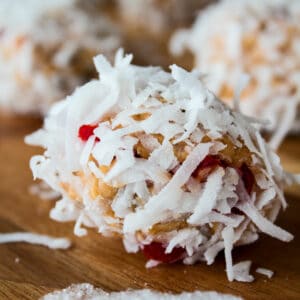 No Bake Maraschino Cherry Chocolate Chip Crisps