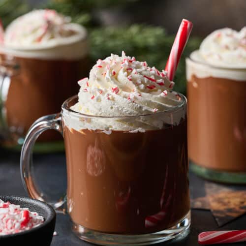 Boozy Peppermint Hot Chocolate