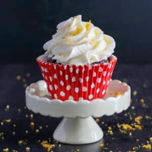 Chocolate Cupcakes with Orange Buttercream