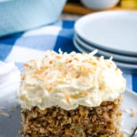 Pineapple Sunshine Cake with Pineapple Fluff Frosting