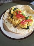 Spinach Monterey Jack Breakfast Burrito Recipe