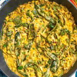 Rajas con Crema Recipe (Roasted Poblano Strips in Cream Sauce)