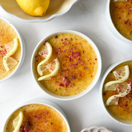 Lemon Rose Crème Brûlée