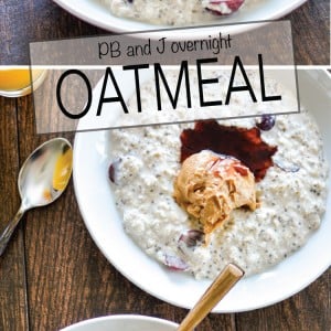 PB and J Overnight Oatmeal