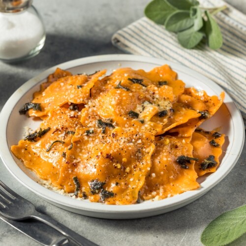 Butternut Squash Creamy Ravioli