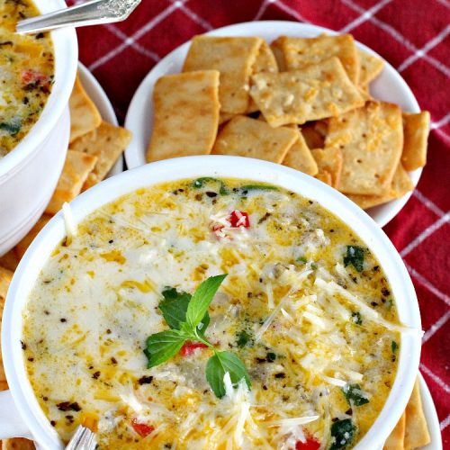 Gnocchi, Sausage and Spinach Soup