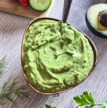 Creamy Avocado Ranch Dressing and Dip