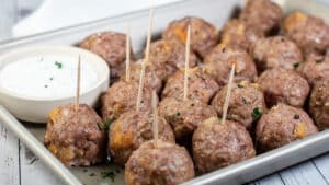Baked Lamb Meatballs