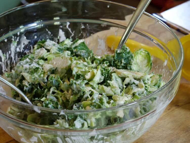 Kale/Brussels Sprouts Caesar