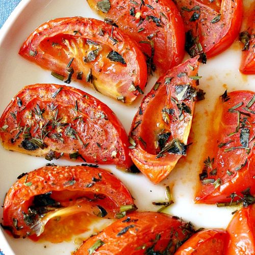 Skinny Roasted Vine-Ripe Tomatoes