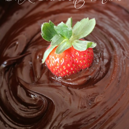 Dark Chocolate Fondue