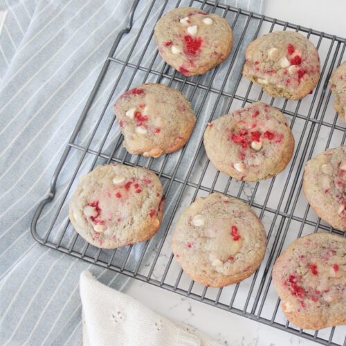 White Chocolate Raspberry Cookies