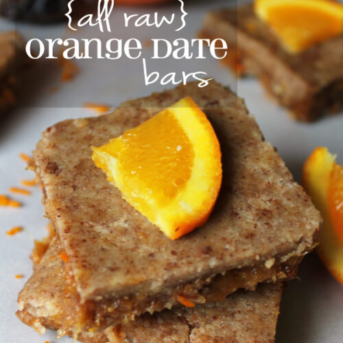 {All Raw} Orange Date Bars