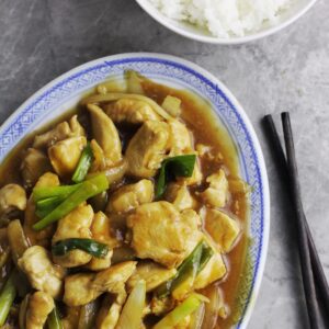 Easy Saucy Chicken & Onions Stir-Fry Recipe