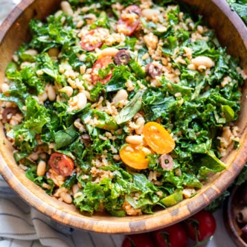Zesty Wild Rice and Kale Salad