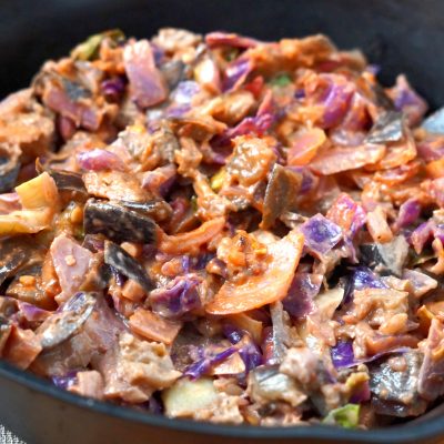 Roasted Eggplant with Chili Garlic Sauce