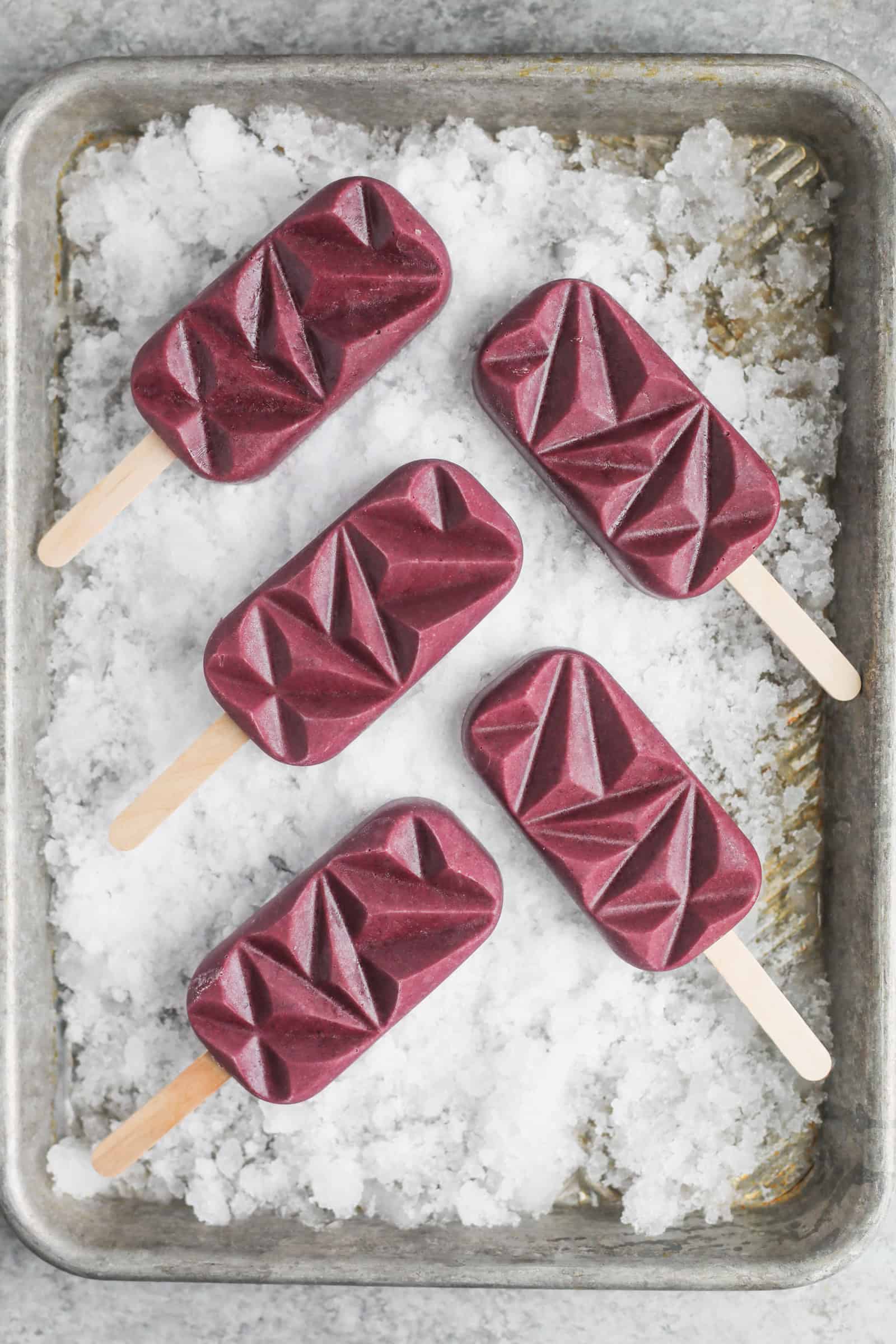 Creamy Acai Popsicles