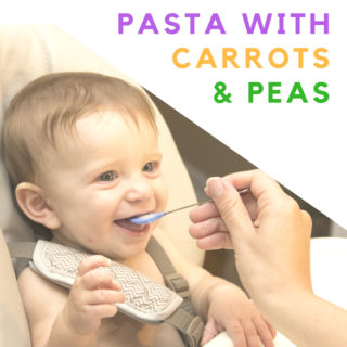 Baby Food Recipe: Pasta with Carrots & Peas