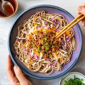 Spicy Beef Soba Noodle Salad