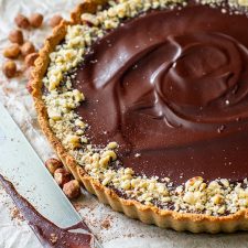Paleo Chocolate Tart With Salted Caramel