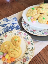 EASY SPRING COOKIES WITH M&MS