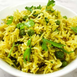 Peas Pulao (Curried Rice)