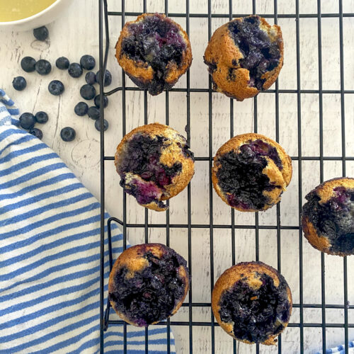 Blueberry Upside Down Muffins