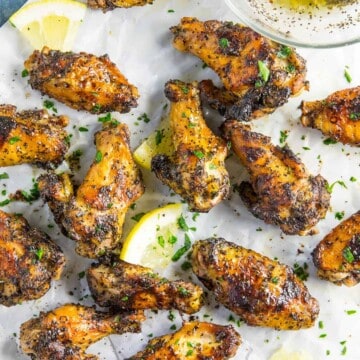 Lemony Grilled Lemon-Pepper Chicken Wings Recipe