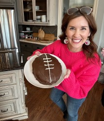 Easy Chocolate Football Cake
