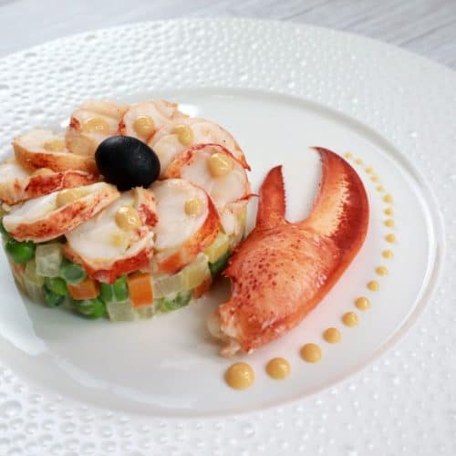 Poached Lobster with Vegetable Macédoine