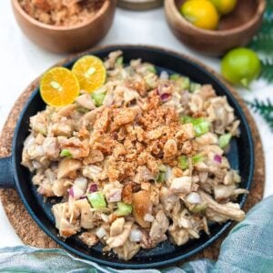 Sizzling Rotisserie Chicken Sisig with Mayonnaise